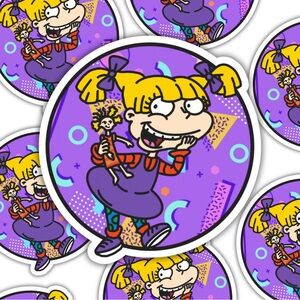Angelica 3” Sticker